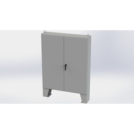 Saginaw Control & Engineering 3 Point Latch with Padlock/Keylock Handle Electrical Enclosures, 72 in H, 12 in D, 60 in W SCE-726012ULP